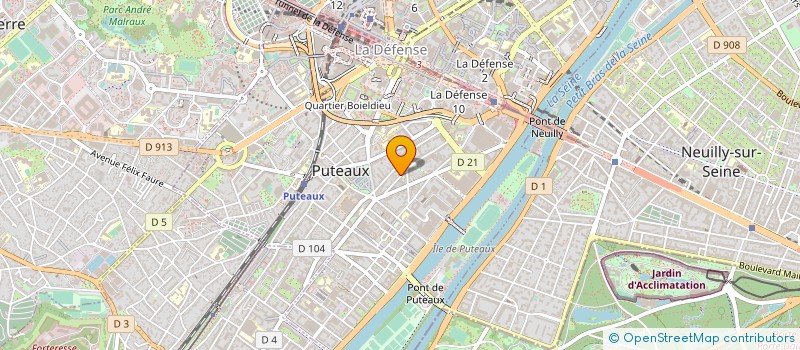 localisation de l'entreprise SYND.COPR. 13 RUE ROQUE DE FILLOL  PUTEAUX