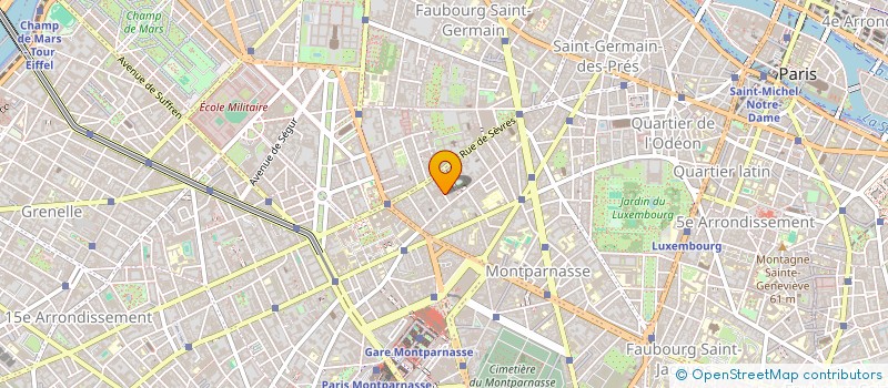 localisation de l'entreprise SYND.COPR. 13 RUE SAINT ROMAIN  75006 PA  PARIS