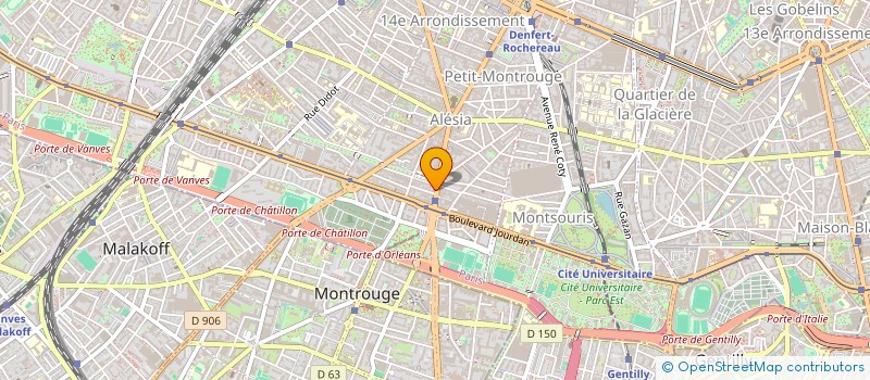 localisation de l'entreprise SYND.COPR. 130 AV DU GAL LECLERC 75014 P  PARIS