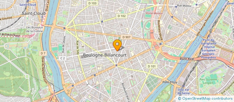 localisation de l'entreprise SYND.COPR. 131 R DE BILLANCOURT BOULOGNE  BOULOGNE-BILLANCOURT