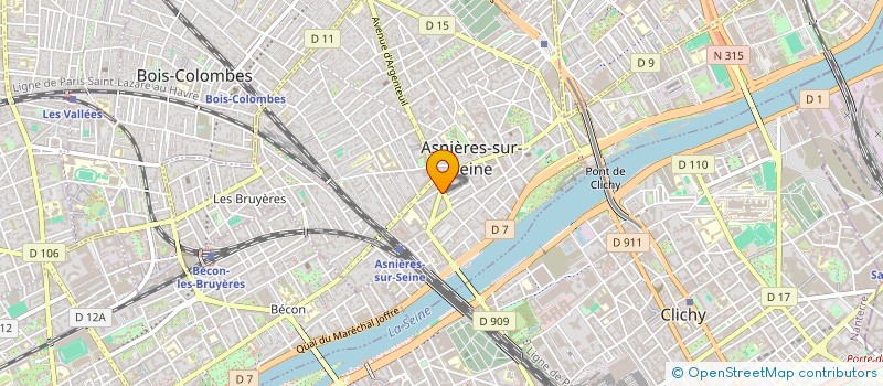 localisation de l'entreprise SYND COPR 135-137 AV D ARGENT  ASNIERES-SUR-SEINE