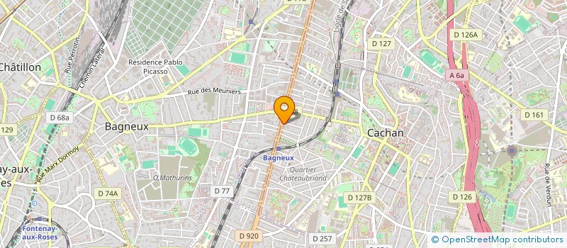 localisation de l'entreprise SYND.COPR. 135 AV ARISTIDE BRIAND à CACHAN