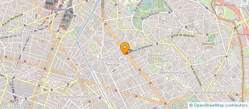 localisation de l'entreprise SYND.COPR. 135 RUE DU FAUBOURG   DU TEMP  PARIS