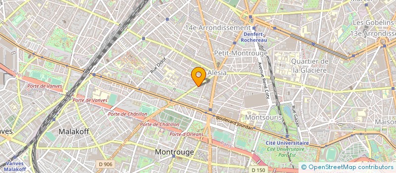 localisation de l'entreprise SYND.COPR. 137 139 BD BRUNE 77 79 RUE DE  PARIS