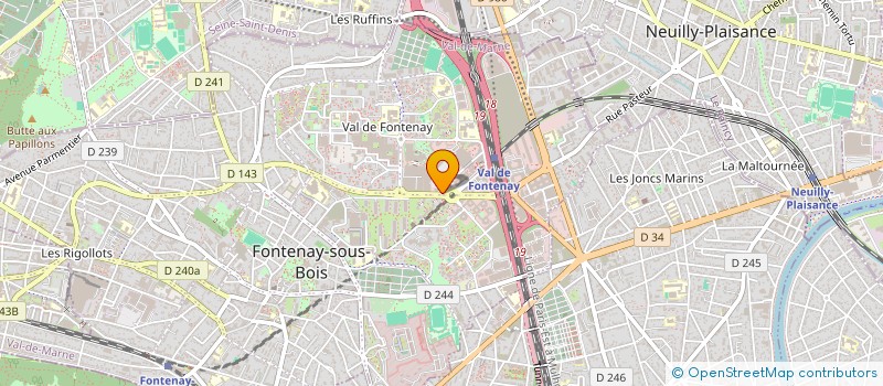 localisation de l'entreprise SYND COPR 137 AV DU MAL JOFFRE  FONTENAY-SOUS-BOIS