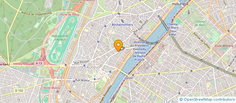 localisation de l'entreprise SYND. COPR 14-16 AV THEOPHILE GAUTHIER  PARIS