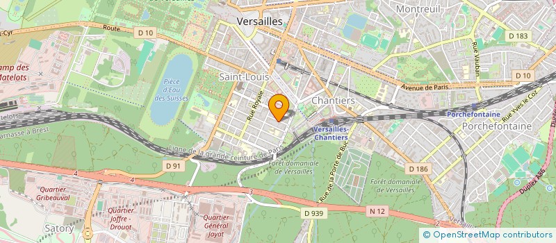 localisation de l'entreprise SYND COPR 14 AU 16 RUE DU HAZARD à VERSAILLES