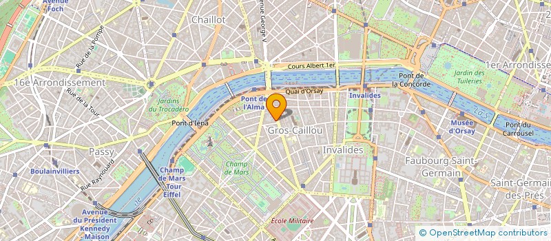 localisation de l'entreprise SYND.COPR. 14 AV BOSQUET 75007  PARIS RE  PARIS