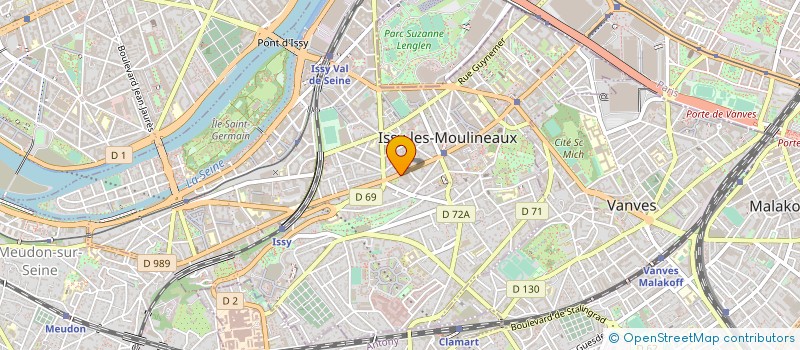 localisation de l'entreprise SYND.COPR. 14 AV DU GENERAL LECLERC à ISSY-LES-MOULINEAUX