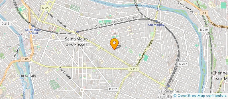 localisation de l'entreprise SYND.COPR. 14 AV DU MIDI à SAINT-MAUR-DES-FOSSES