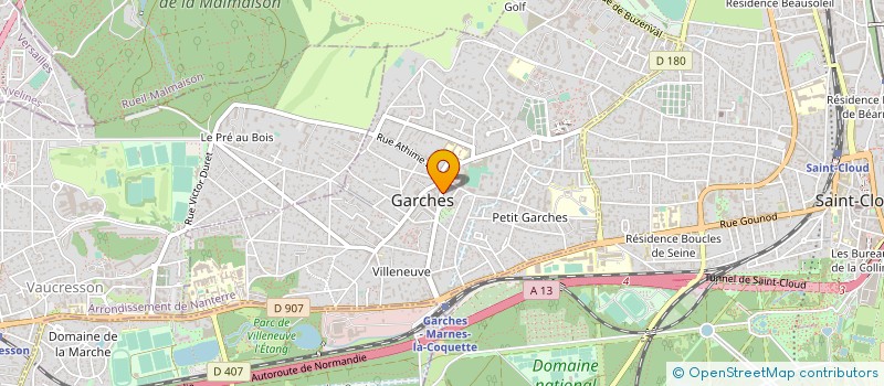 localisation de l'entreprise SYND.COPR. 14 AV MARECHAL       LECLERC à GARCHES