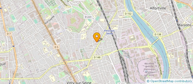 localisation de l'entreprise SYND.COPR. 14 R CHARLES INFROIT  VITRY-SUR-SEINE