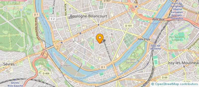 localisation de l'entreprise SYND.COPR. 14 R D ISSY 92 BOULOGNE à BOULOGNE-BILLANCOURT
