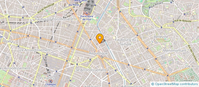 localisation de l'entreprise SYND.COPR. 14 RUE BEAUREPAIRE   75010 PA  PARIS