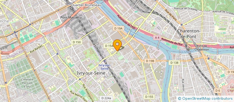 localisation de l'entreprise SYND.COPR. 14 RUE DE L'AVENIR 94 IVRY à IVRY-SUR-SEINE