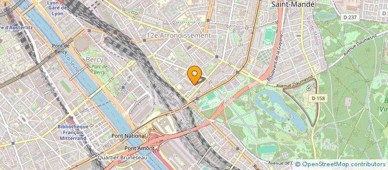 localisation de l'entreprise SYND.COPR. 14 RUE DES MEUNIERS  PARIS 12  PARIS