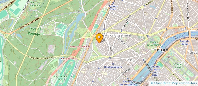 localisation de l'entreprise SYND.COPR. 14 RUE GREUZE 75016  PARIS RE  PARIS