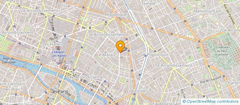 localisation de l'entreprise SYND.COPR. 14 RUE STE ANASTASE  75003 PA  PARIS