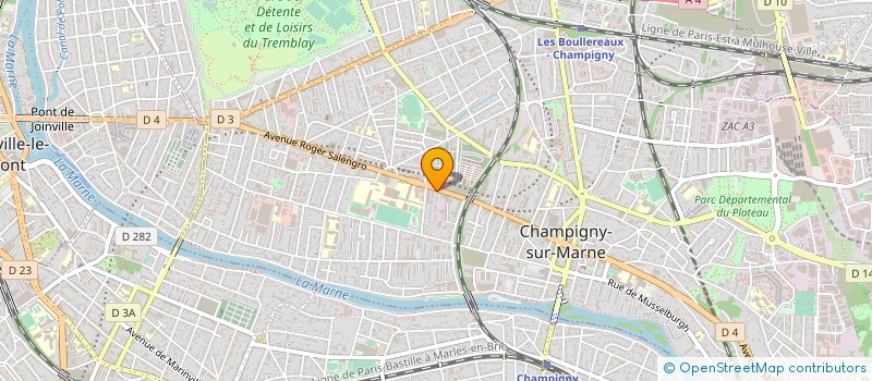 localisation de l'entreprise SYND COPR 140 R SALENGRO 94 CHAMPIGNY  CHAMPIGNY-SUR-MARNE