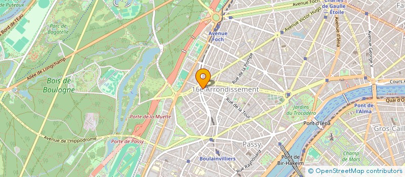 localisation de l'entreprise SYND COPR 141 R DE LA TOUR 75116  PARIS