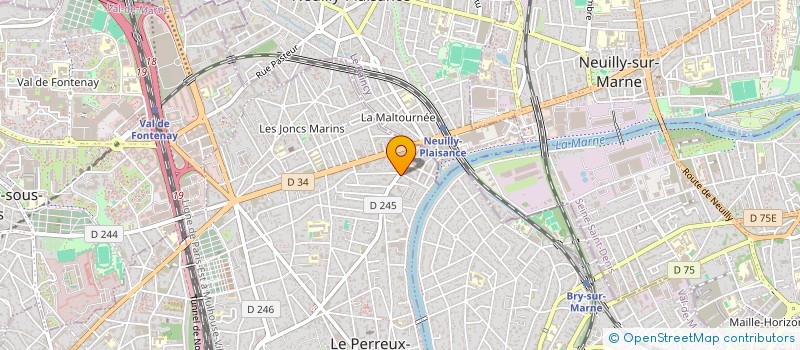 localisation de l'entreprise SYND COPR 144 AV DU 8 MAI 1945  LE PERREUX-SUR-MARNE