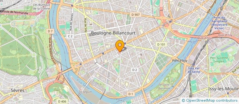 localisation de l'entreprise SYND.COPR. 144 R DU VIEUX PONT DE SEVRE à BOULOGNE-BILLANCOURT
