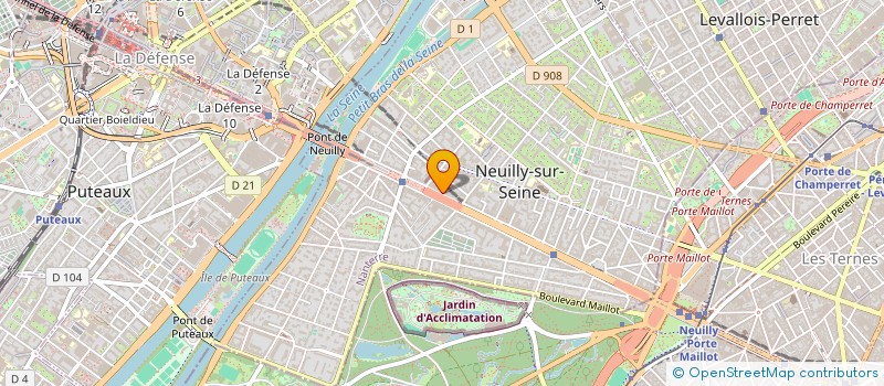 localisation de l'entreprise SYND.COPR. 146 BIS AV CHARLES DE GAULL à NEUILLY-SUR-SEINE