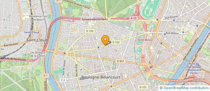 localisation de l'entreprise SYND.COPR. 149 RUE DE CHARENTON 75012 PA  BOULOGNE-BILLANCOURT