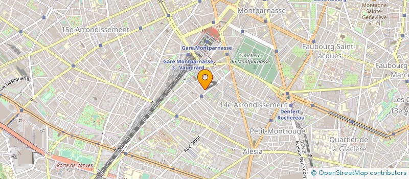 localisation de l'entreprise SYND.COPR. 15 17 19 RUE NIEPCE  14EME RE  PARIS