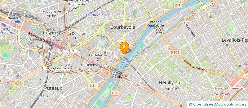 localisation de l'entreprise SYND.COPR. 15 17 AVE PAUL DOUMER 7 à COURBEVOIE