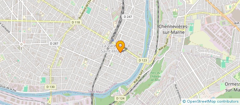 localisation de l'entreprise SYND.COPR. 15 AU 17 RUE DE LA   POSTE 94 à SAINT-MAUR-DES-FOSSES