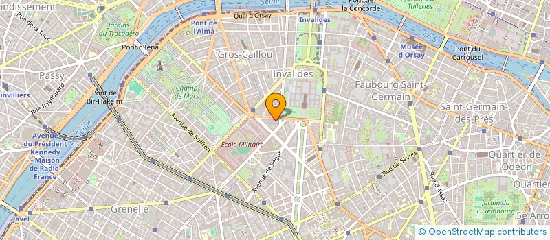 localisation de l'entreprise SYND.COPR. 15 AV. DE TOURVILLE  75007 PA  PARIS