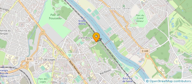 localisation de l'entreprise SYND.COPR. 15 AV DU PARC AUX    BICHES 9  EVRY-COURCOURONNES