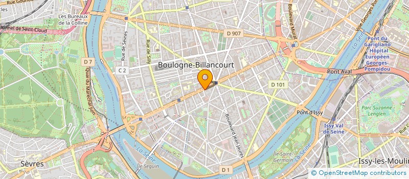 localisation de l'entreprise SYND.COPR. 15 AV GAL LECLERC 92 BOULOGNE  BOULOGNE-BILLANCOURT