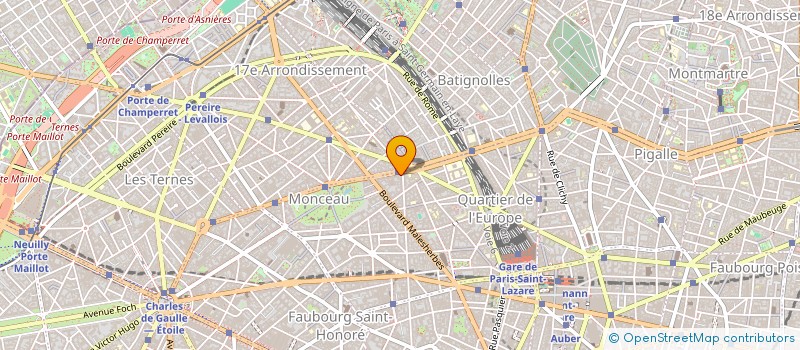 localisation de l'entreprise SYND.COPR. 15 BD DE COURCELLES  75008 PA  PARIS