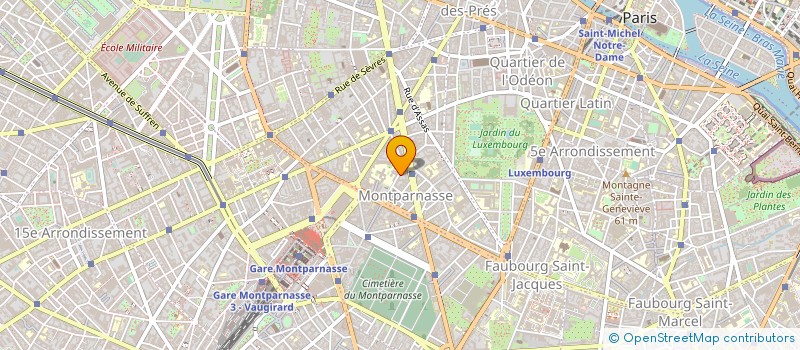localisation de l'entreprise SYND.COPR. 15 BD DU MONTPARNASSE 75006 P  PARIS