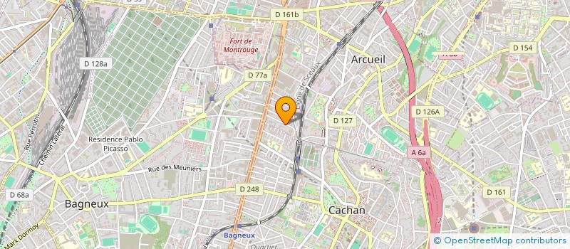 localisation de l'entreprise SYND.COPR. 15 BIS RUE VICTOR CARMIGNAC à ARCUEIL