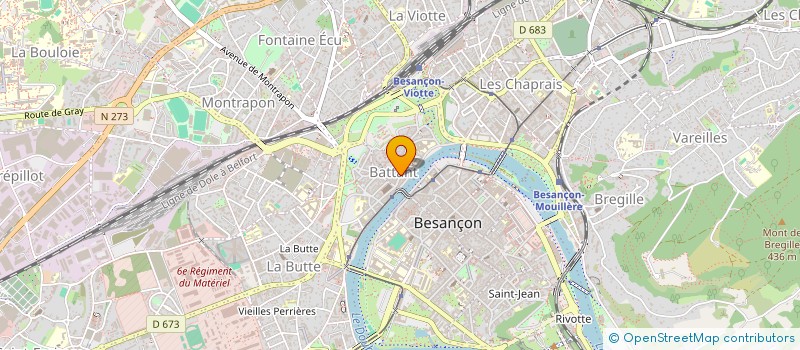 localisation de l'entreprise SYND COPR 15 R BATTANT  BESANCON