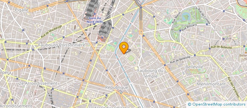 localisation de l'entreprise SYND.COPR. 15 R DE LA GRANGE AUX BELLES  PARIS