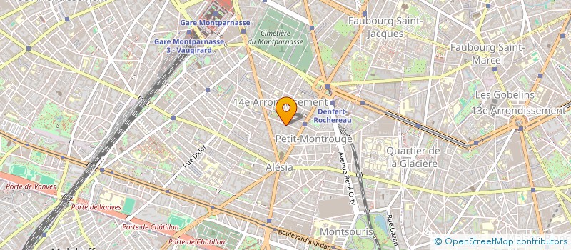 localisation de l'entreprise SYND.COPR. 15 RUE BREZIN 75014  PARIS RE  PARIS