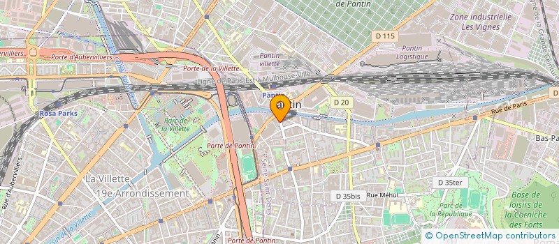 localisation de l'entreprise SYND.COPR. 15 RUE CHARLES       FRIEDEL  PANTIN