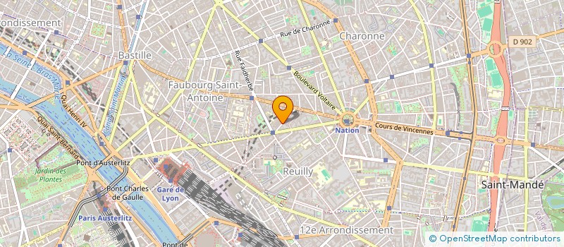 localisation de l'entreprise SYND.COPR. 15 RUE CLAUDE TILLIER 75012 P  PARIS