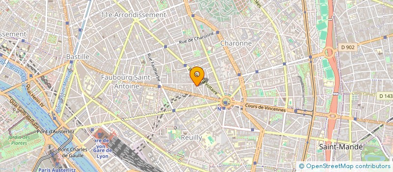 localisation de l'entreprise SYND.COPR. 15 RUE DES BOULETS   PARIS 11  PARIS