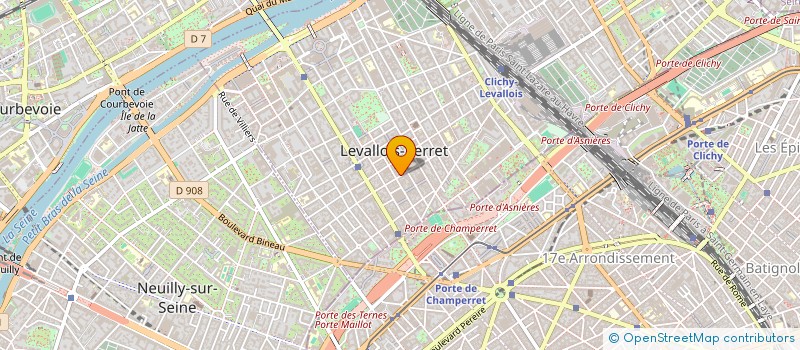 localisation de l'entreprise SYND.COPR. 15 RUE LOUIS ROUQUIER 92 LEVA à LEVALLOIS-PERRET