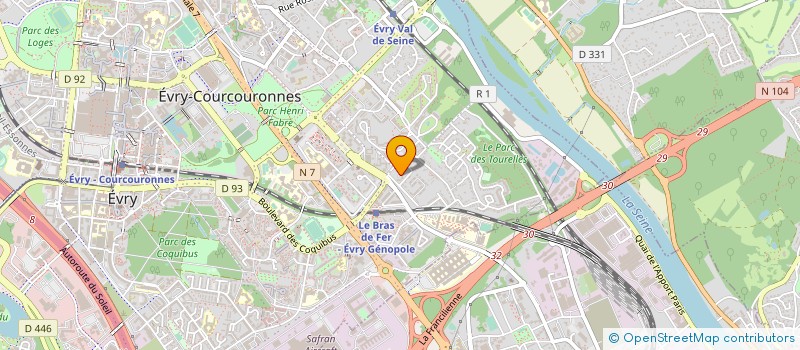 localisation de l'entreprise SYND.COPR. 15 RUE MAURICE RAVEL 91 EVRY  EVRY-COURCOURONNES