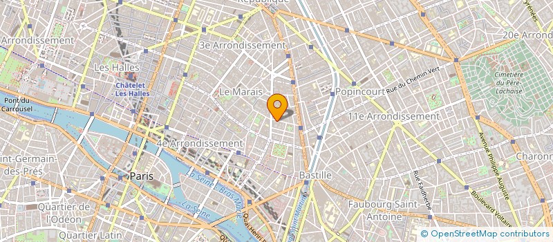 localisation de l'entreprise SYND.COPR. 15 RUE ST GILLES 75003PARIS R  PARIS