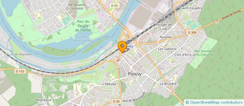 localisation de l'entreprise SYND.COPR. 150 RUE PAUL DOUMER  78 TRIEL  POISSY