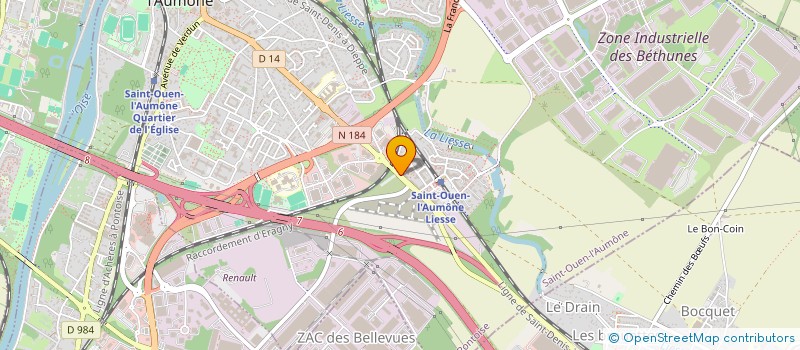 localisation de l'entreprise SYND COPR 151-153 AV DE PARIS  SAINT-OUEN-L'AUMONE