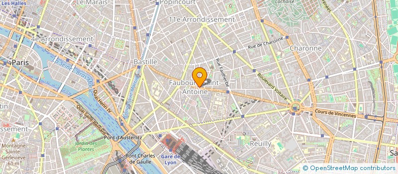 localisation de l'entreprise SYND COPR 153 RUE DU FBG SAINT ANTOINE 75011 PARIS  PARIS 11