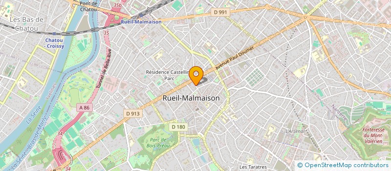 localisation de l'entreprise SYND.COPR. 154 AV JEAN JAURES 92 PUTEA à RUEIL-MALMAISON